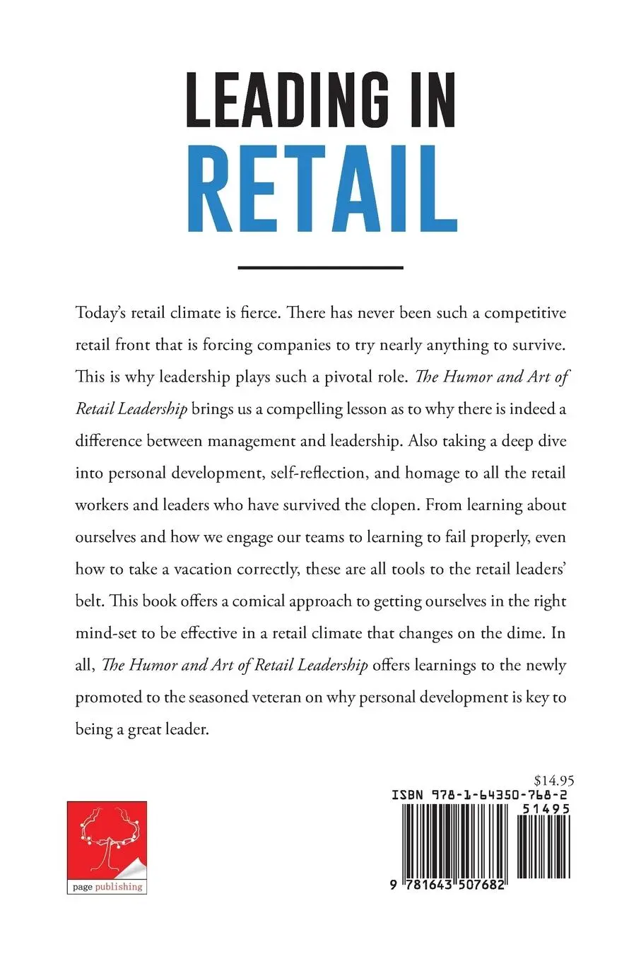 Rückseite: 9781643507682 | Leading in Retail | The Humor and Art of Retail Leadership | Travilla