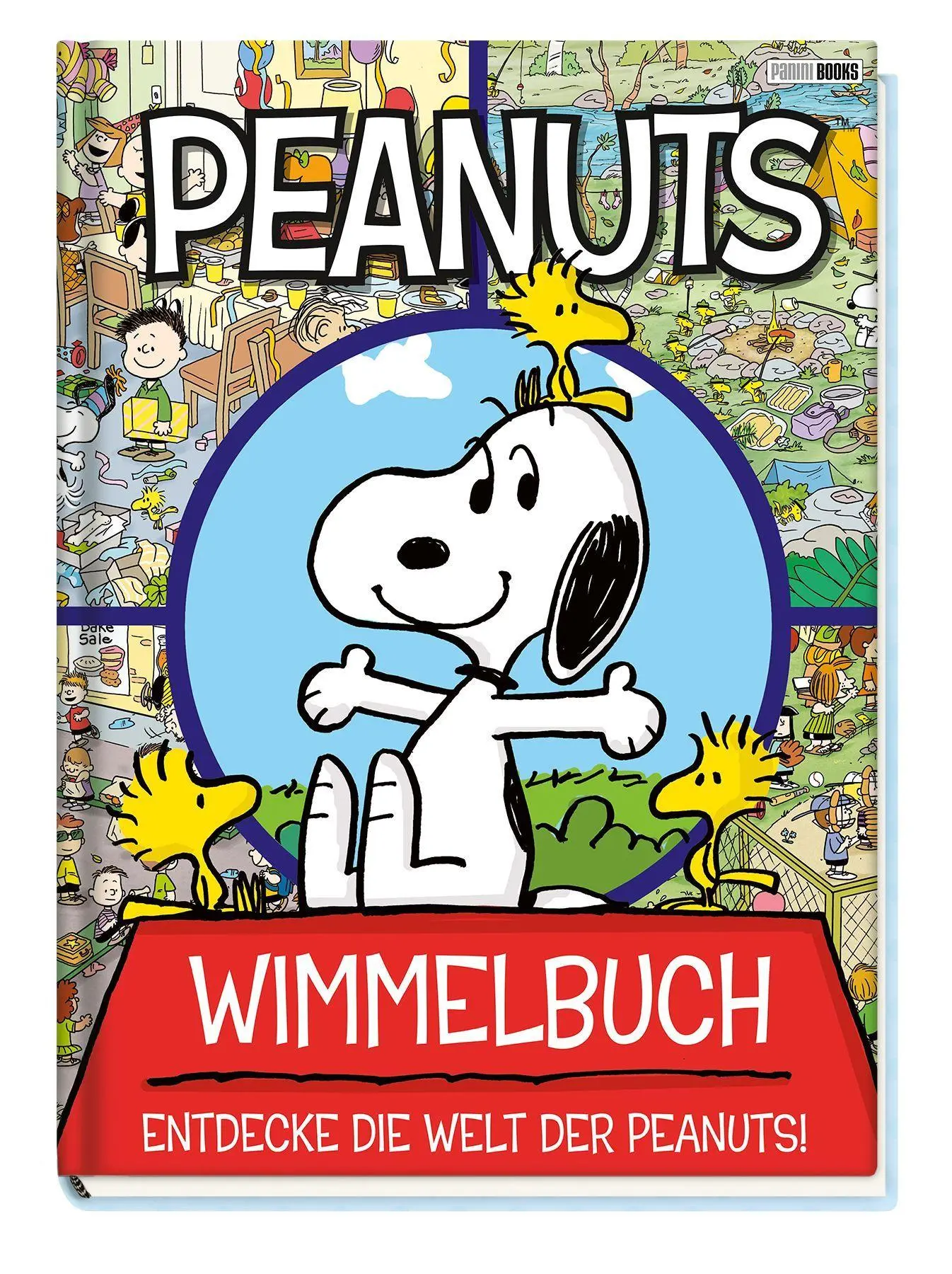 Cover: 9783833247682 | Peanuts: Wimmelbuch - Entdecke die Welt der Peanuts! | Wimmelbuch
