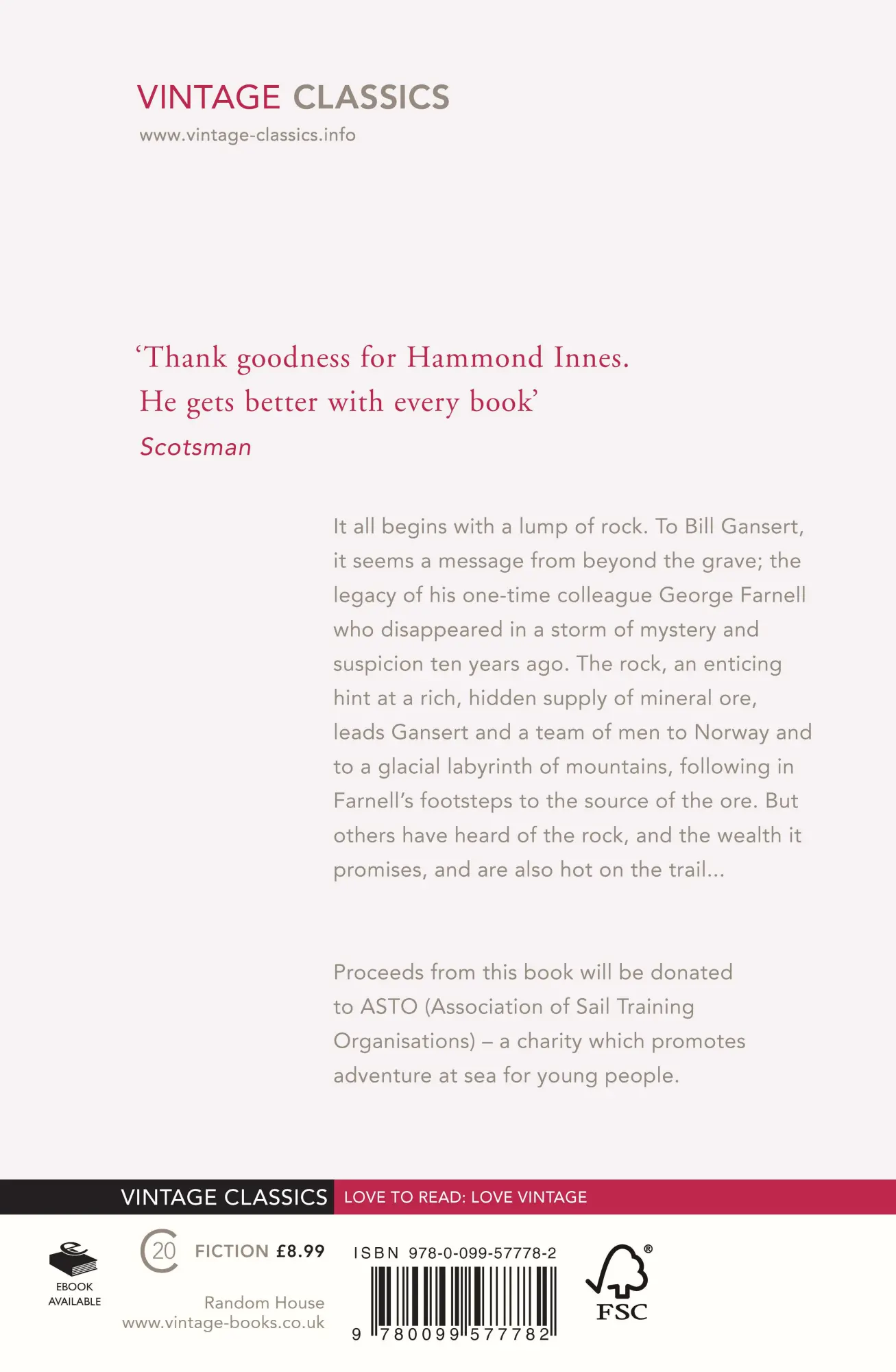 Rückseite: 9780099577782 | The Blue Ice | Hammond Innes | Taschenbuch | Kartoniert / Broschiert
