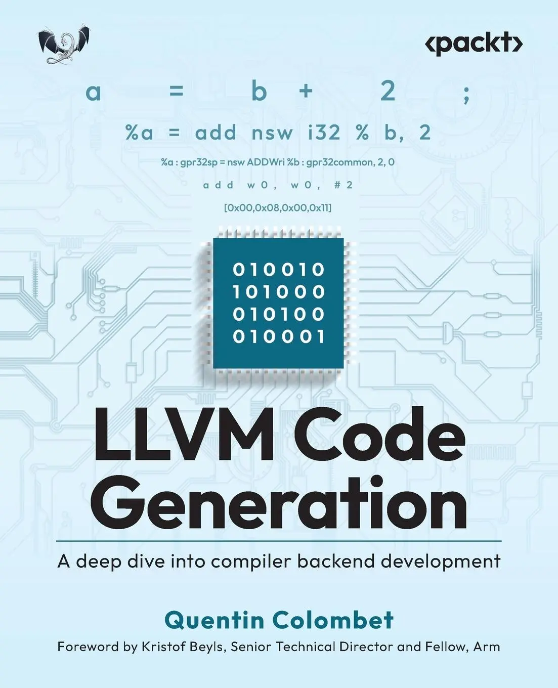 Cover: 9781837637782 | LLVM Code Generation | A deep dive into compiler backend development
