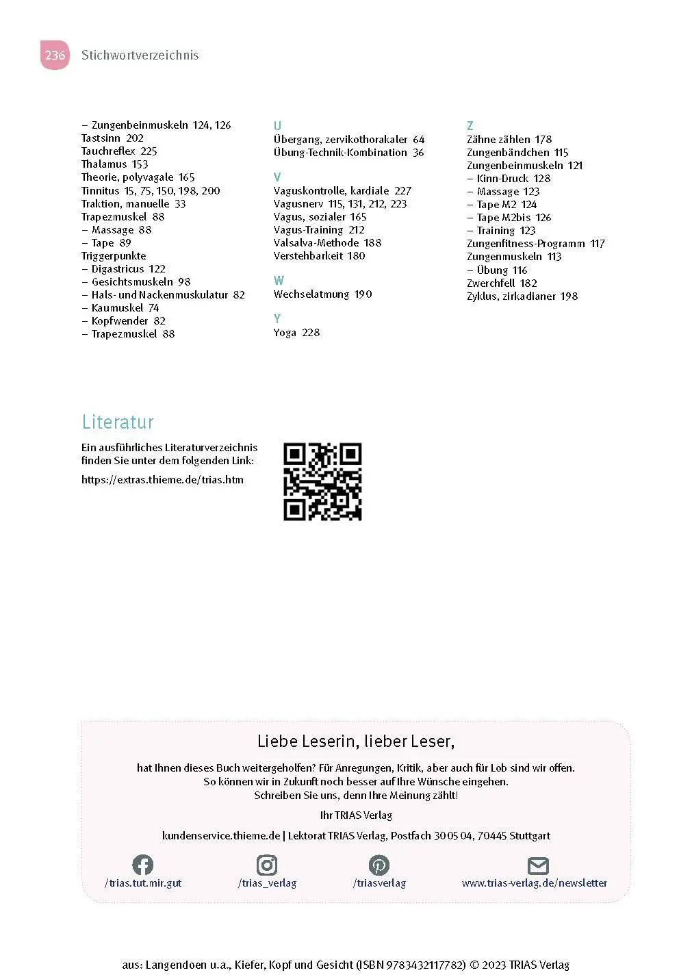 Bild: 9783432117782 | Kiefer, Kopf und Gesicht | John Langendoen-Sertel (u. a.) | Buch