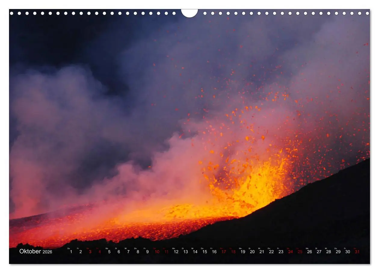 Bild: 9783457897782 | Vulkane - Magma, Lava, Eruptionen (Wandkalender 2026 DIN A3 quer),...
