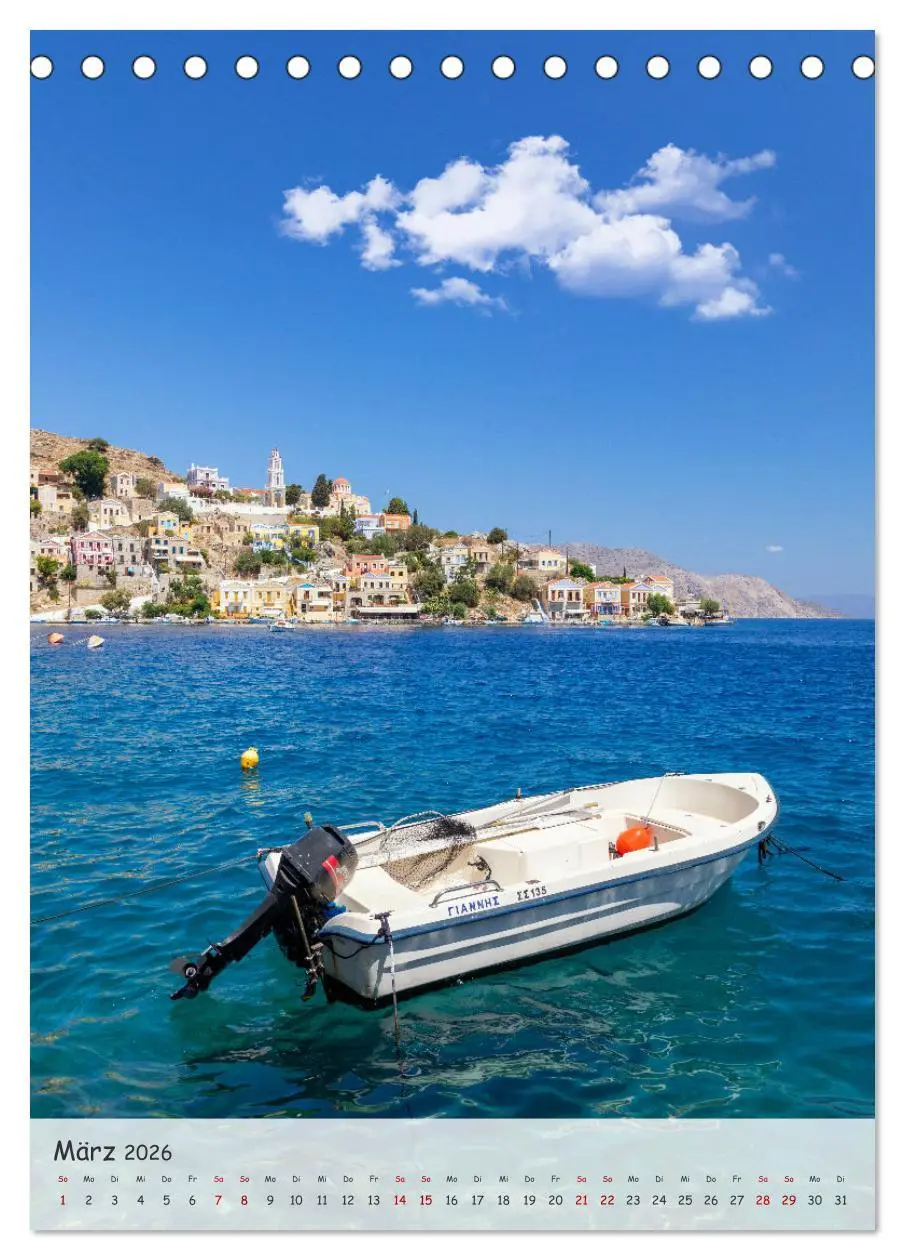 Bild: 9783516297782 | Rhodos und Symi, Insel der Schwammtaucher (Tischkalender 2026 DIN...