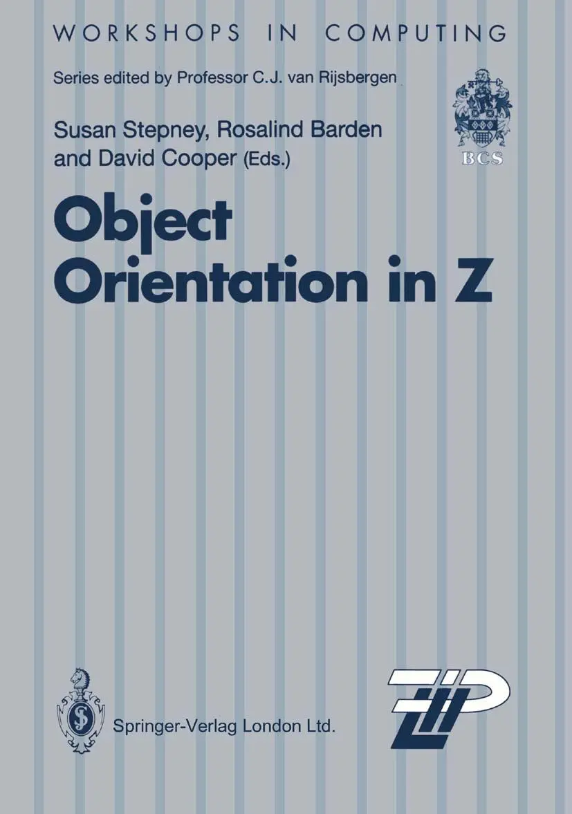Cover: 9783540197782 | Object Orientation in Z | Susan Stepney (u. a.) | Taschenbuch | VII