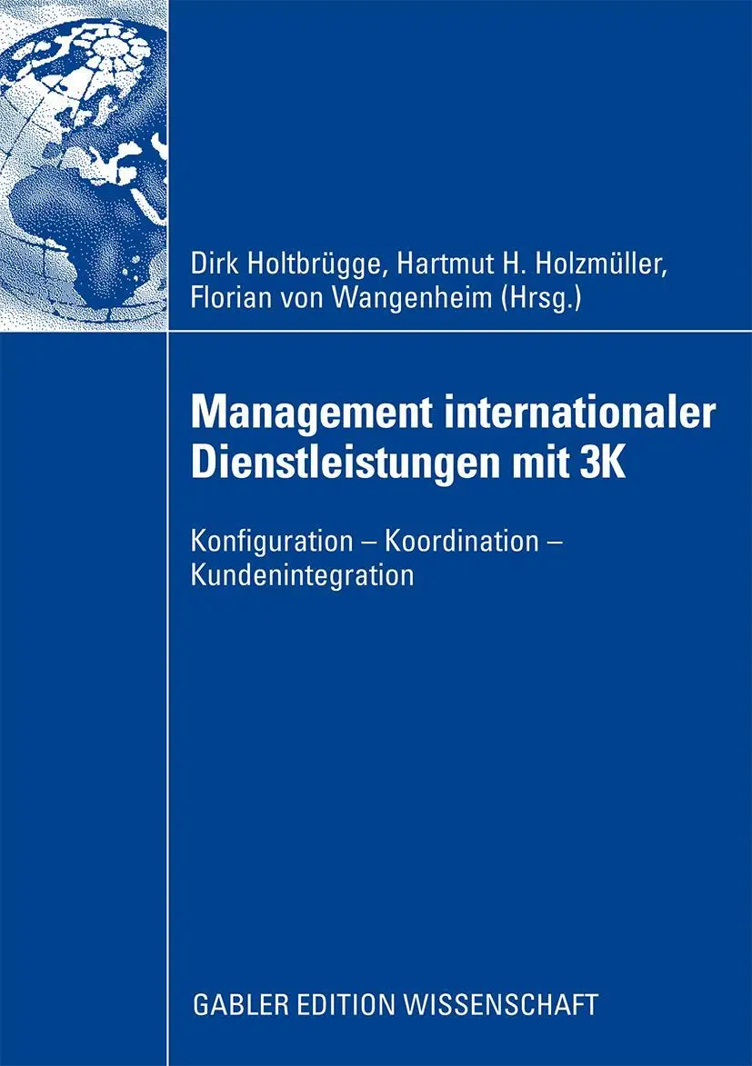 Cover: 9783834917782 | Management internationaler Dienstleistungen mit 3K | Taschenbuch