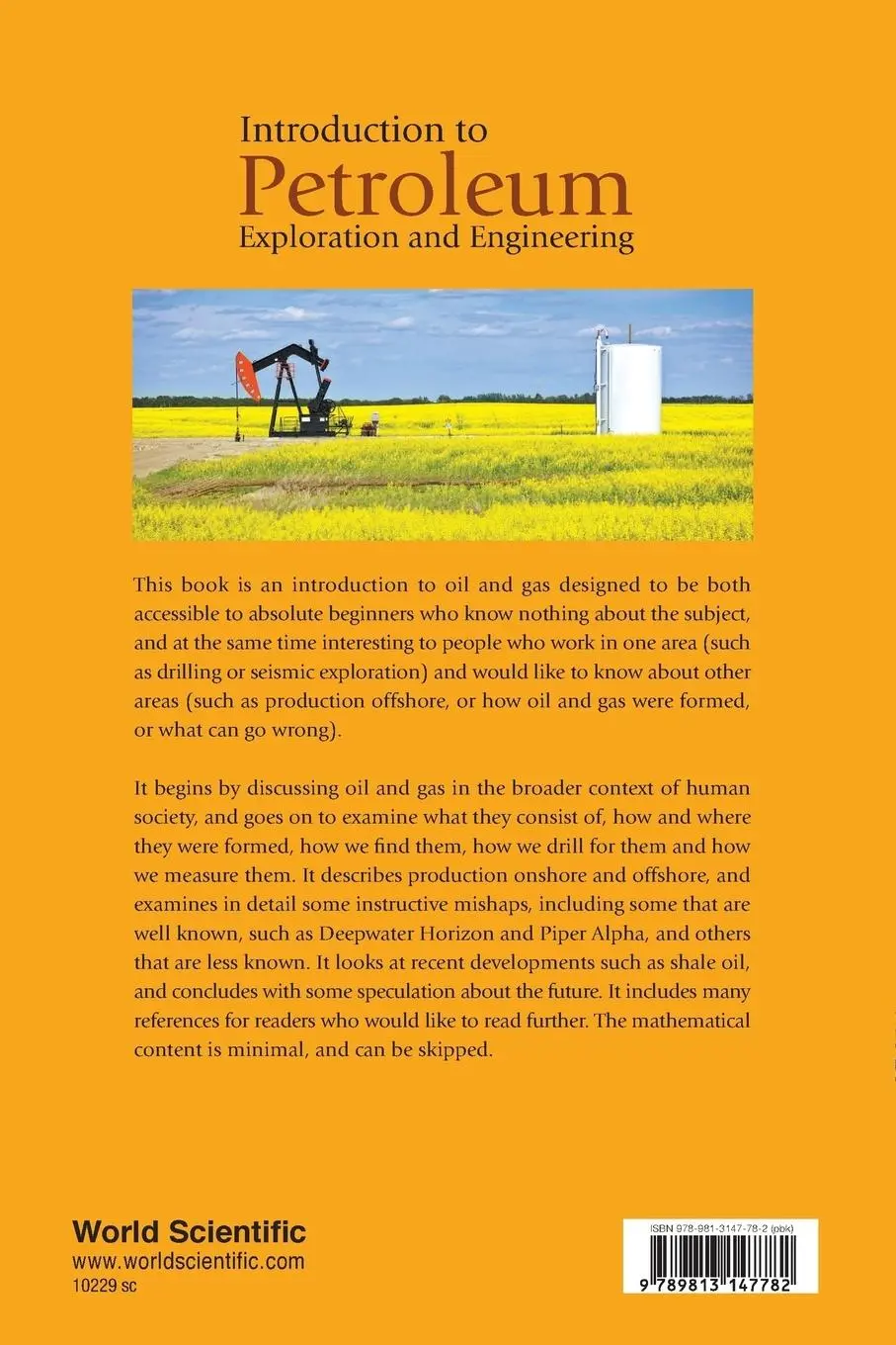 Rückseite: 9789813147782 | INTRODUCTION TO PETROLEUM EXPLORATION AND ENGINEERING | Andrew Palmer