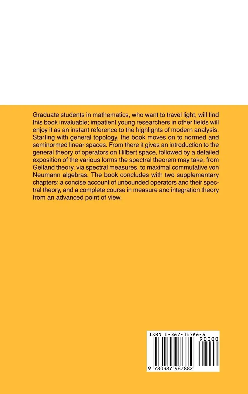 Rückseite: 9780387967882 | Analysis Now | Gert K. Pedersen | Buch | xiv | Englisch | 1988