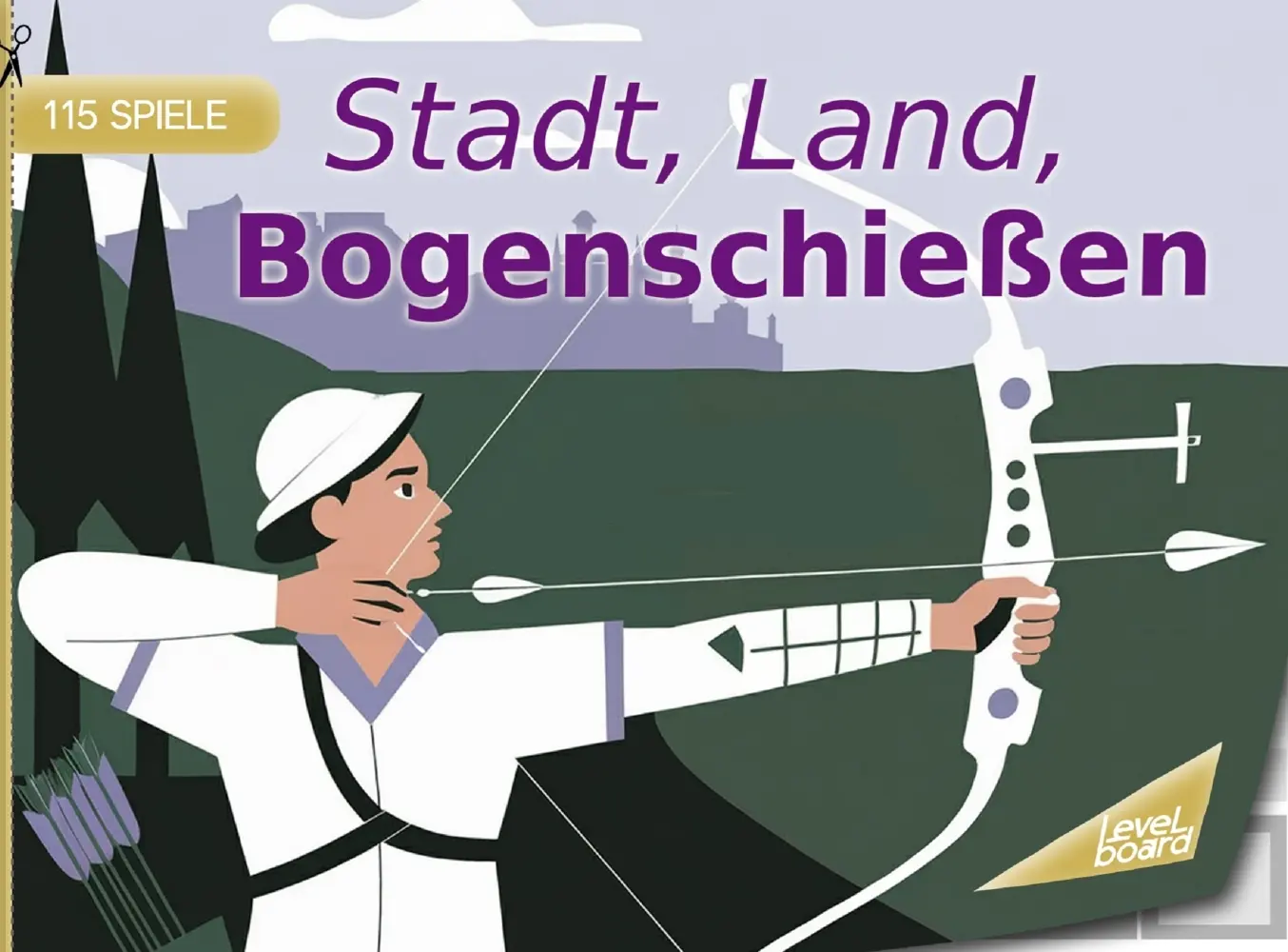 Cover: 9783693197882 | Stadt, Land, Bogenschießen - 115 Spielblöcke | levelBoard Spiele