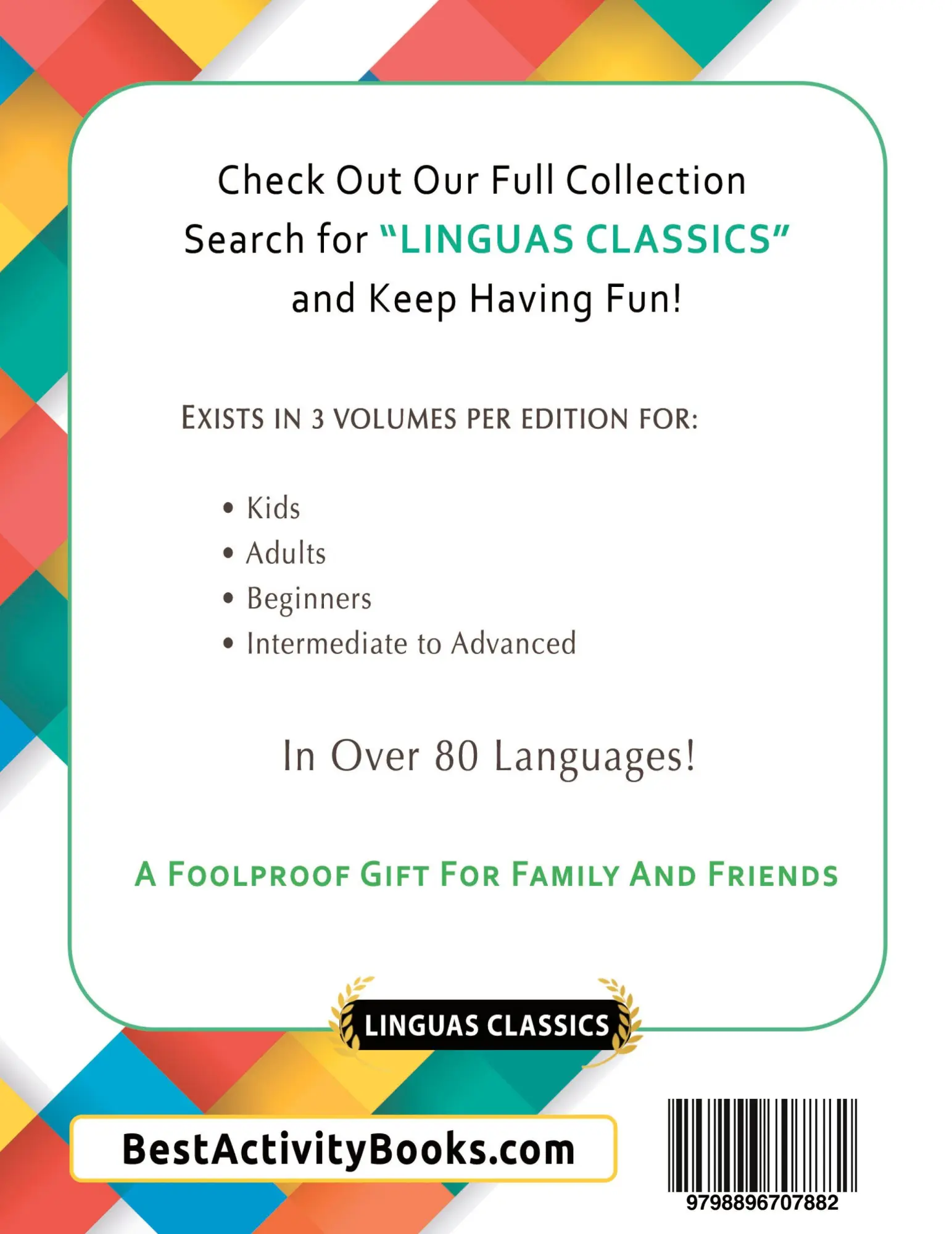 Rückseite: 9798896707882 | LEARN PORTUGUESE WHILE HAVING FUN! - FOR ADULTS | Linguas Classics