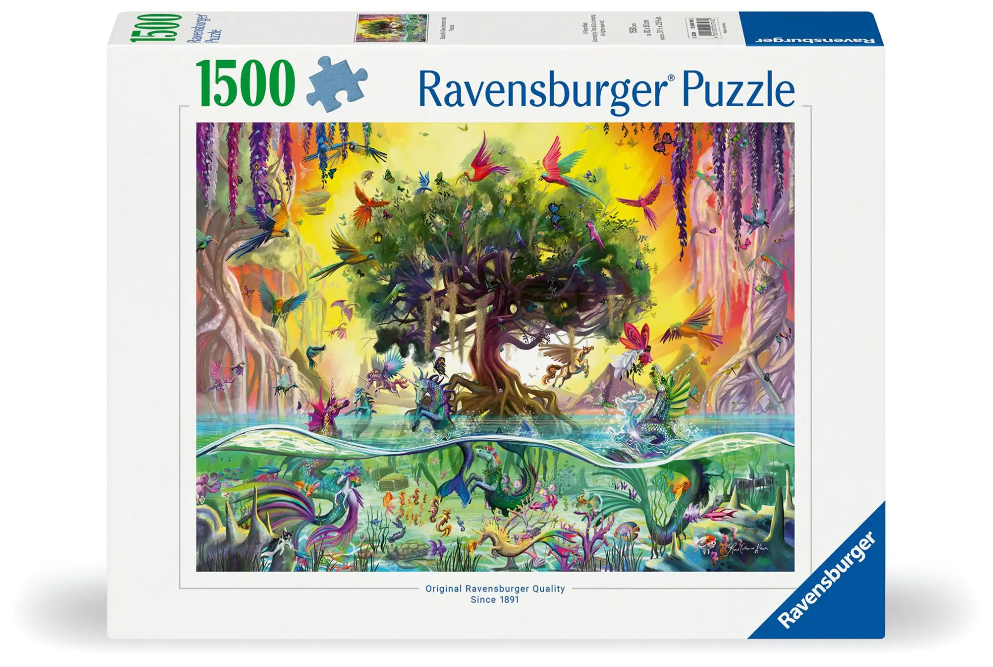 Cover: 4005555007982 | Erwachsenenpuzzle 1500 Teile - Das Einhorn aus dem See und seine...