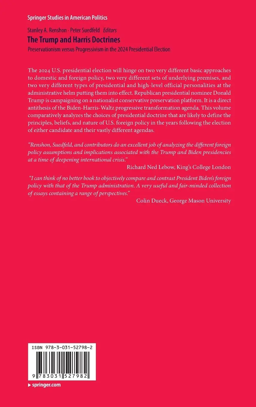 Rückseite: 9783031527982 | The Trump and Harris Doctrines | Peter Suedfeld (u. a.) | Buch | xviii