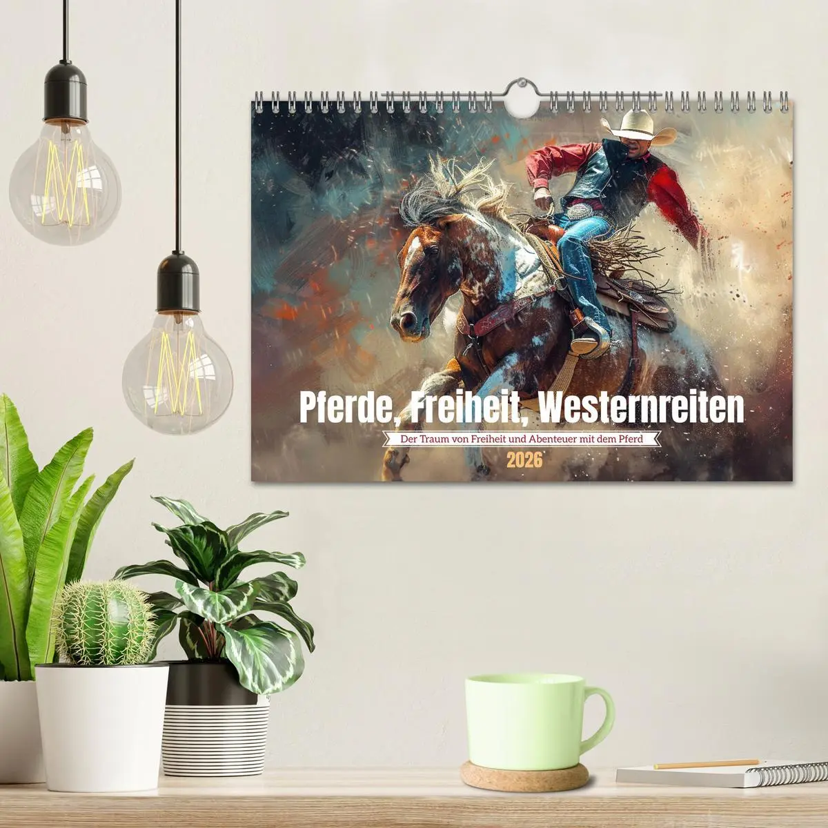Bild: 9783457257982 | Pferde, Freiheit, Westernreiten (Wandkalender 2026 DIN A4 quer),...