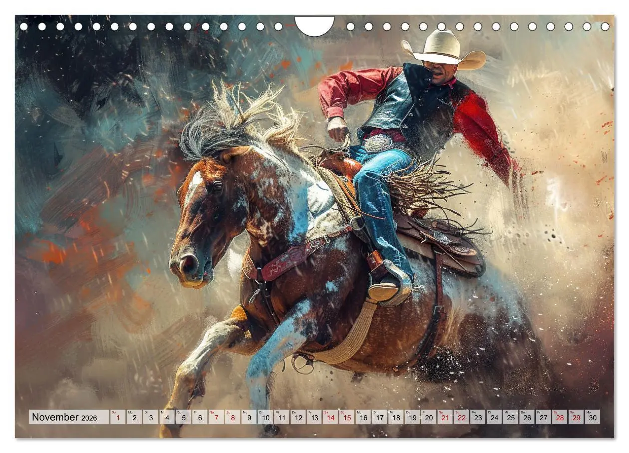 Bild: 9783457257982 | Pferde, Freiheit, Westernreiten (Wandkalender 2026 DIN A4 quer),...
