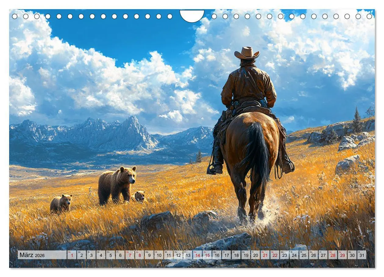 Bild: 9783457257982 | Pferde, Freiheit, Westernreiten (Wandkalender 2026 DIN A4 quer),...