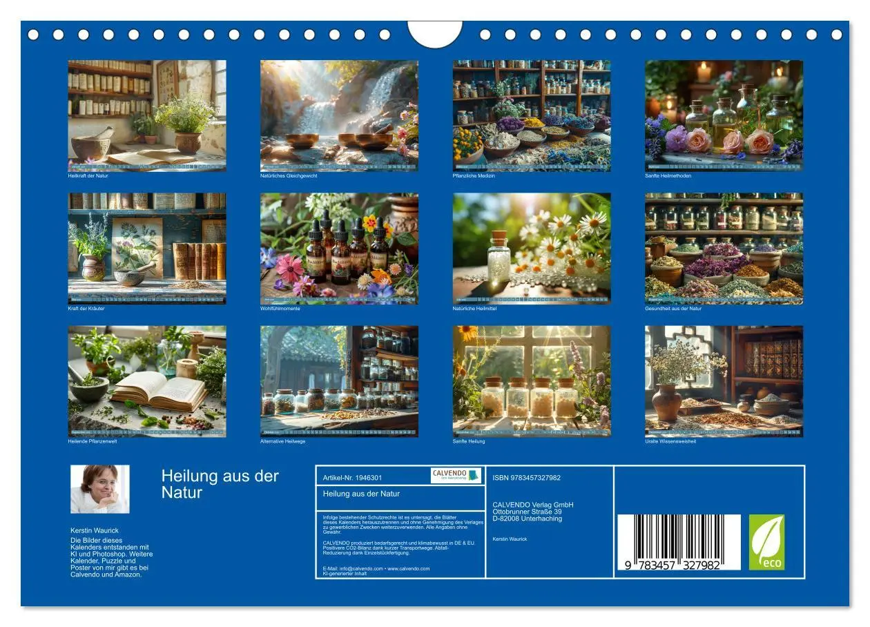 Bild: 9783457327982 | Heilung aus der Natur (Wandkalender 2026 DIN A4 quer), CALVENDO...