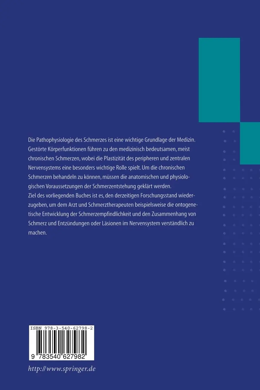 Rückseite: 9783540627982 | Einführung in die Pathophysiologie des Schmerzes | H. O. Handwerker