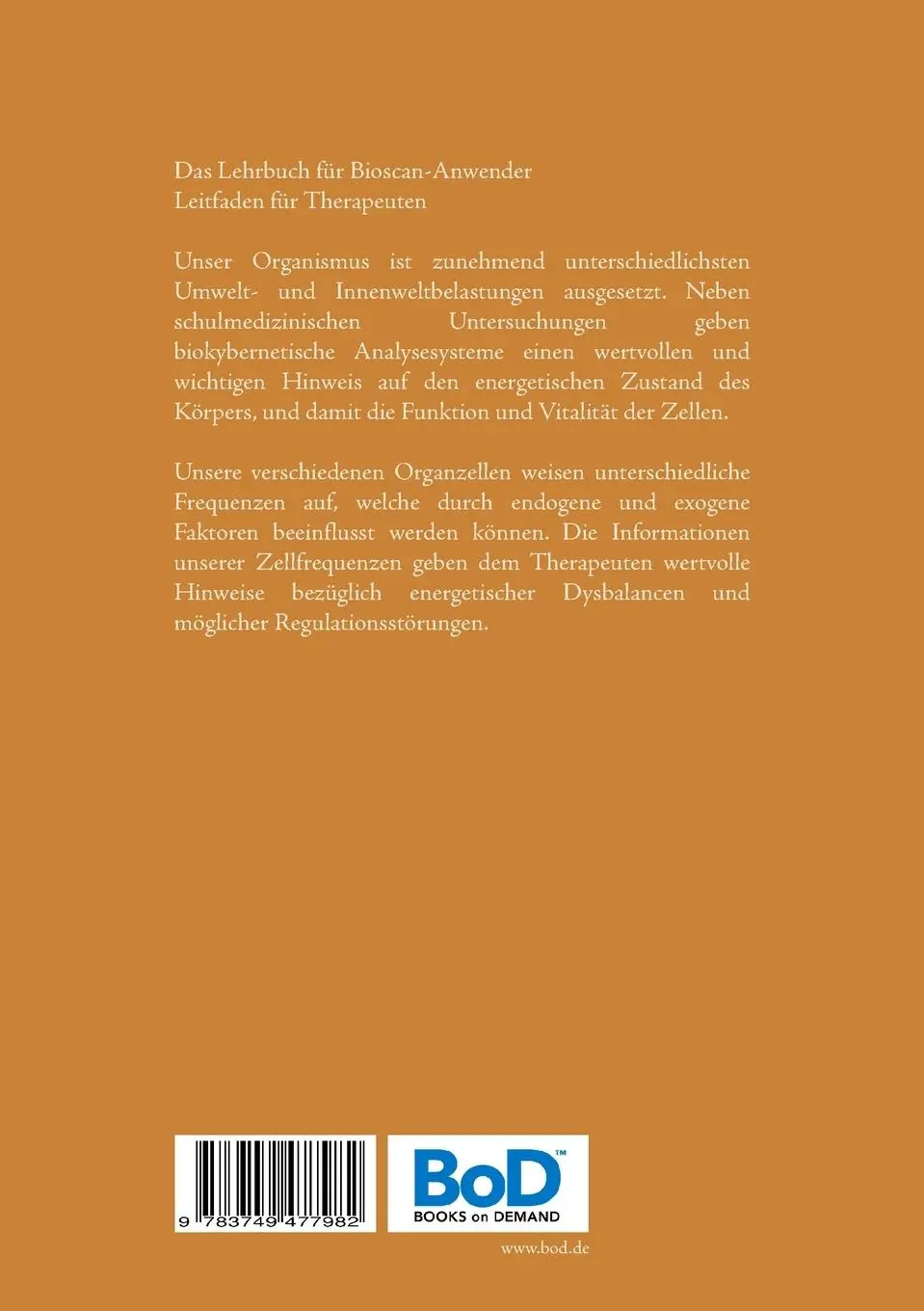 Rückseite: 9783749477982 | Analysesystem und Zellfrequenzmessung | Petra Pongratz | Taschenbuch