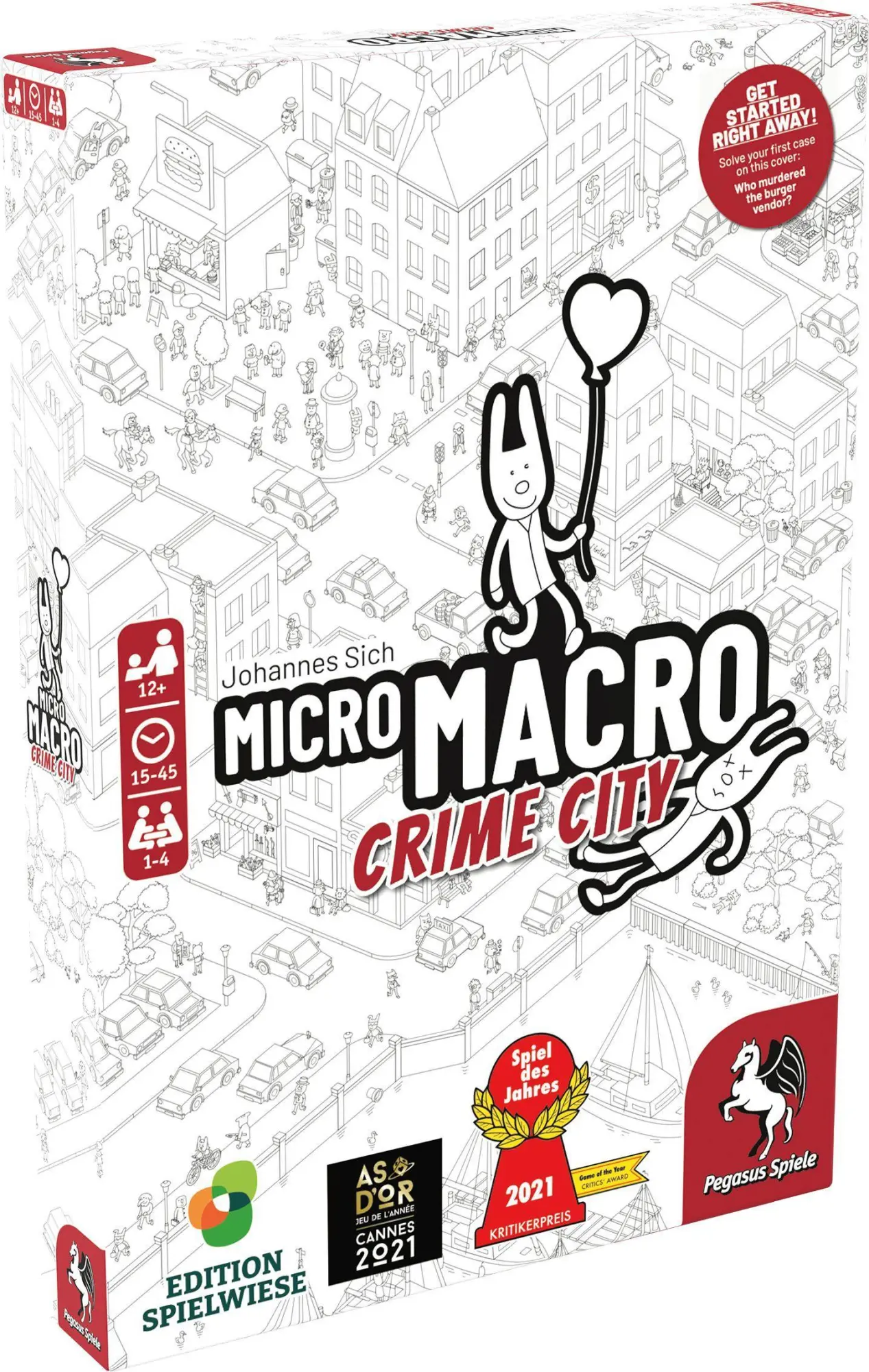 Cover: 4250231728082 | MicroMacro: Crime City (Edition Spielwiese) (English Edition) | Sich