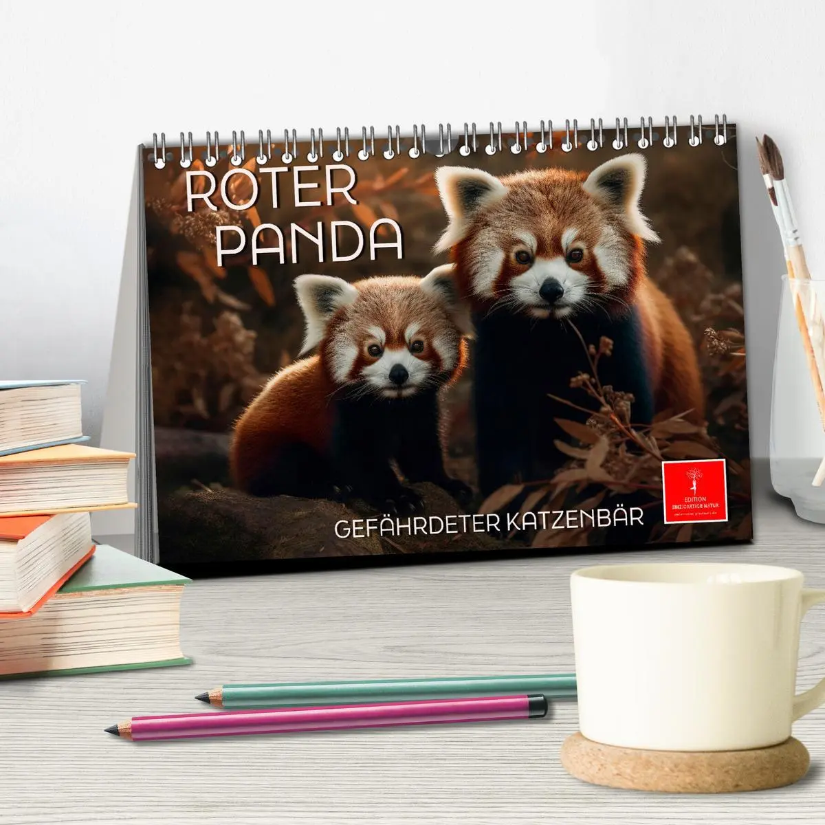 Bild: 9783457528082 | Roter Panda - gefährdeter Katzenbär (Tischkalender 2026 DIN A5...