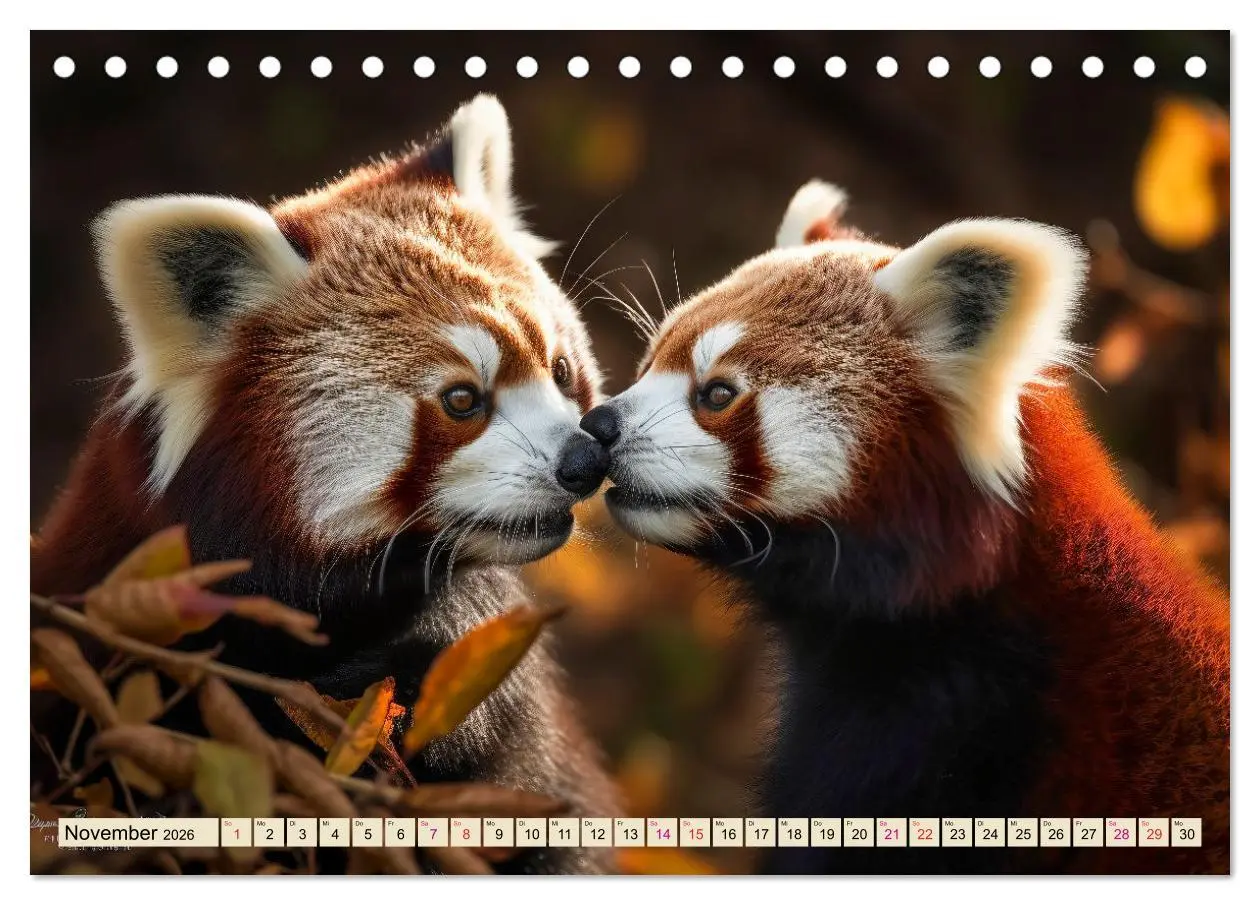 Bild: 9783457528082 | Roter Panda - gefährdeter Katzenbär (Tischkalender 2026 DIN A5...