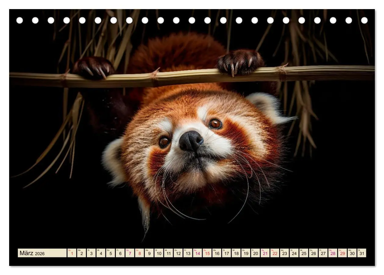 Bild: 9783457528082 | Roter Panda - gefährdeter Katzenbär (Tischkalender 2026 DIN A5...