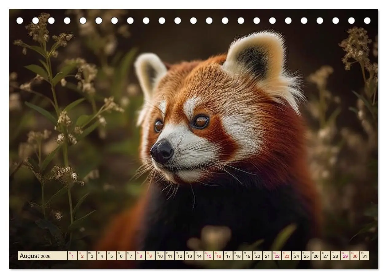 Bild: 9783457528082 | Roter Panda - gefährdeter Katzenbär (Tischkalender 2026 DIN A5...