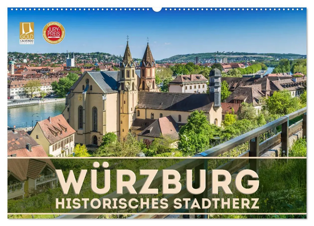 Cover: 9783457768082 | WÜRZBURG Historisches Stadtherz (Wandkalender 2026 DIN A2 quer),...