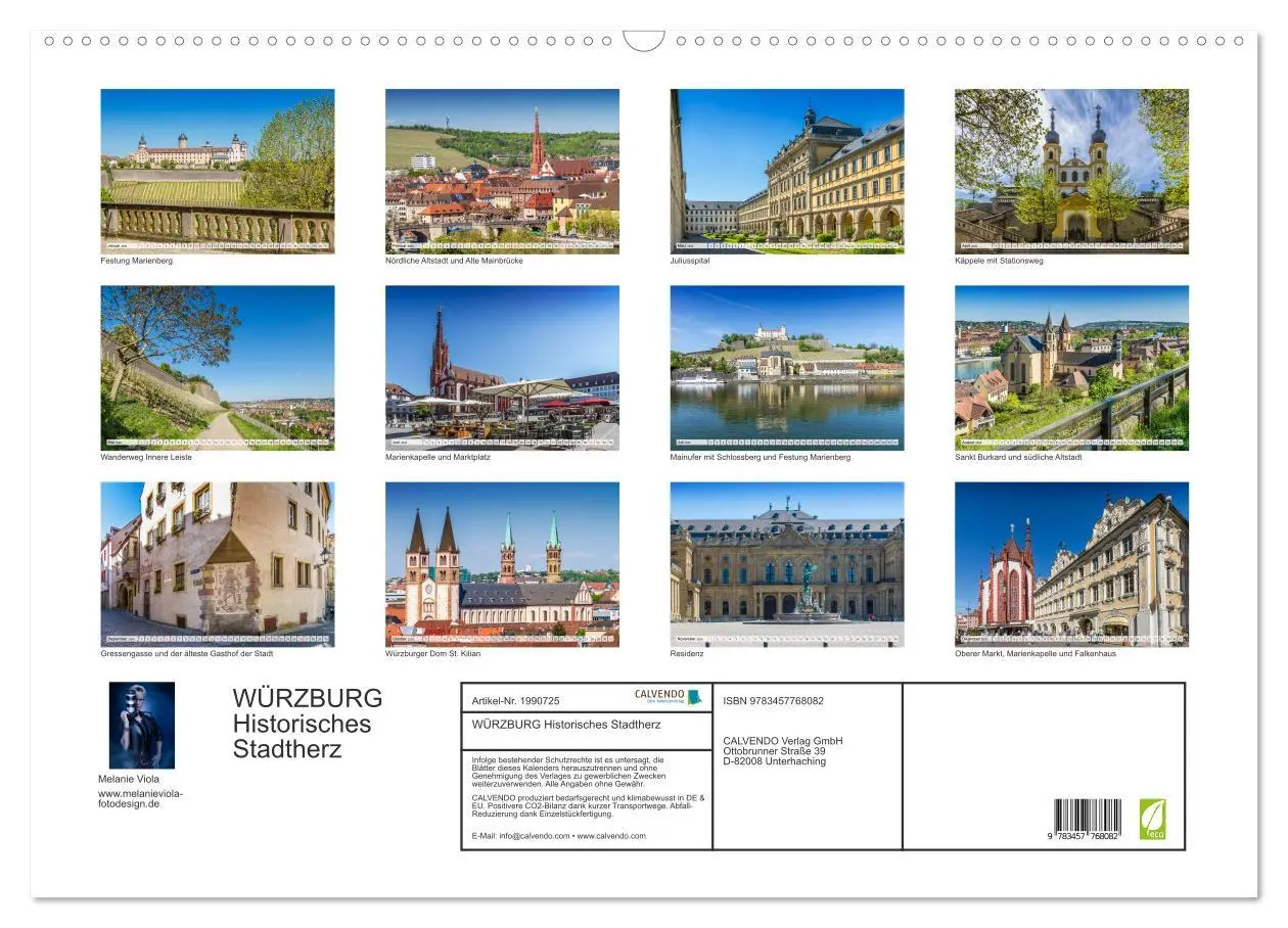 Bild: 9783457768082 | WÜRZBURG Historisches Stadtherz (Wandkalender 2026 DIN A2 quer),...