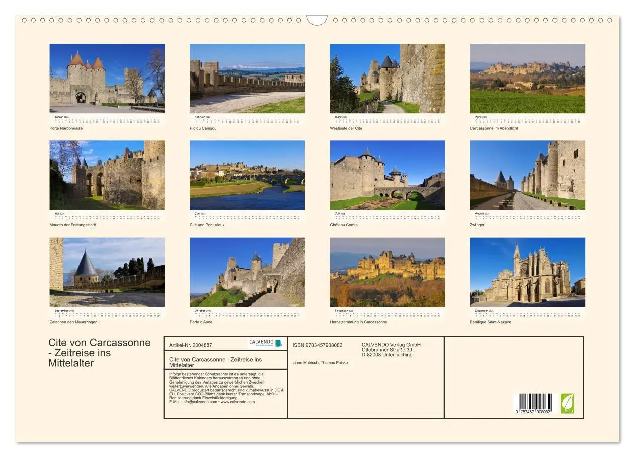 Bild: 9783457908082 | Cite von Carcassonne - Zeitreise ins Mittelalter (Wandkalender 2026...