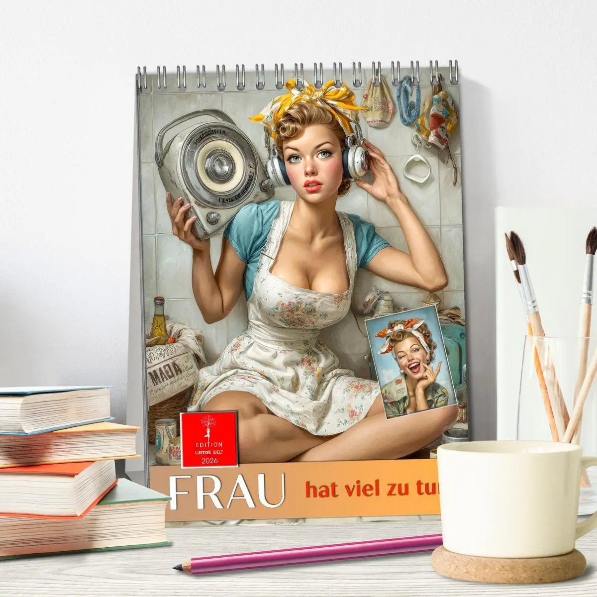 Bild: 9783516618082 | Frau hat viel zu tun (Tischkalender 2026 DIN A5 hoch), CALVENDO...