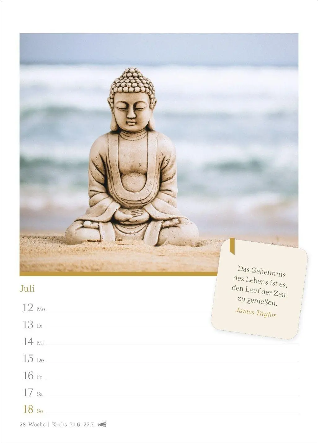 Bild: 9783840038082 | Momente der Achtsamkeit Wochenkalender 2027 - Wochenkalender mit...