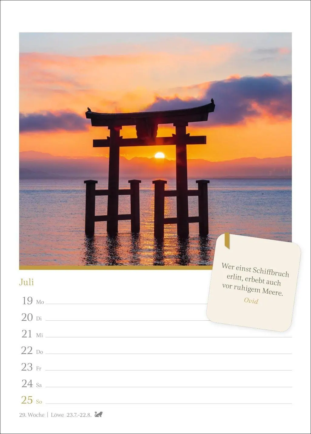 Bild: 9783840038082 | Momente der Achtsamkeit Wochenkalender 2027 - Wochenkalender mit...