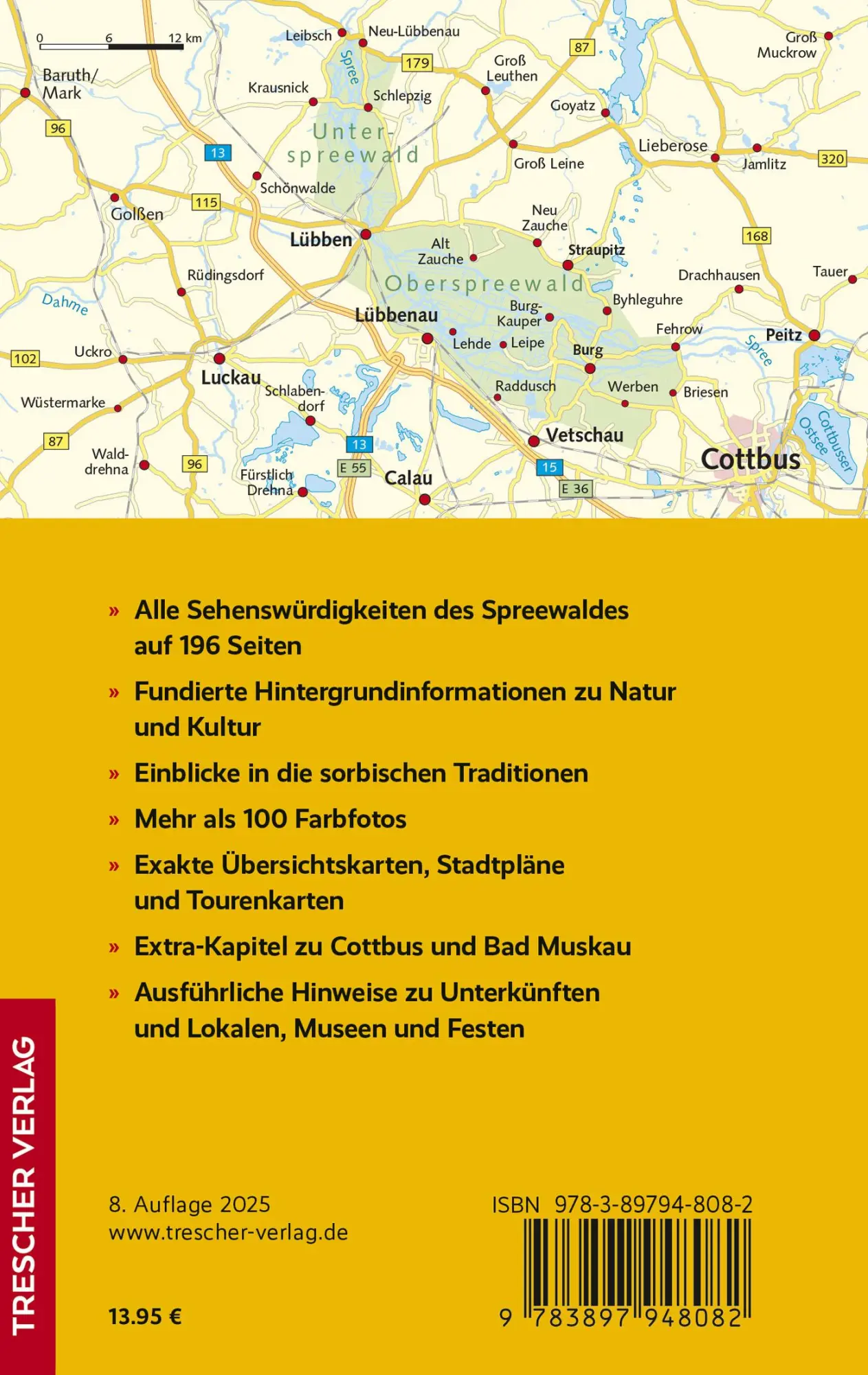 Rückseite: 9783897948082 | TRESCHER Reiseführer Spreewald | André Micklitza | Taschenbuch | 2024