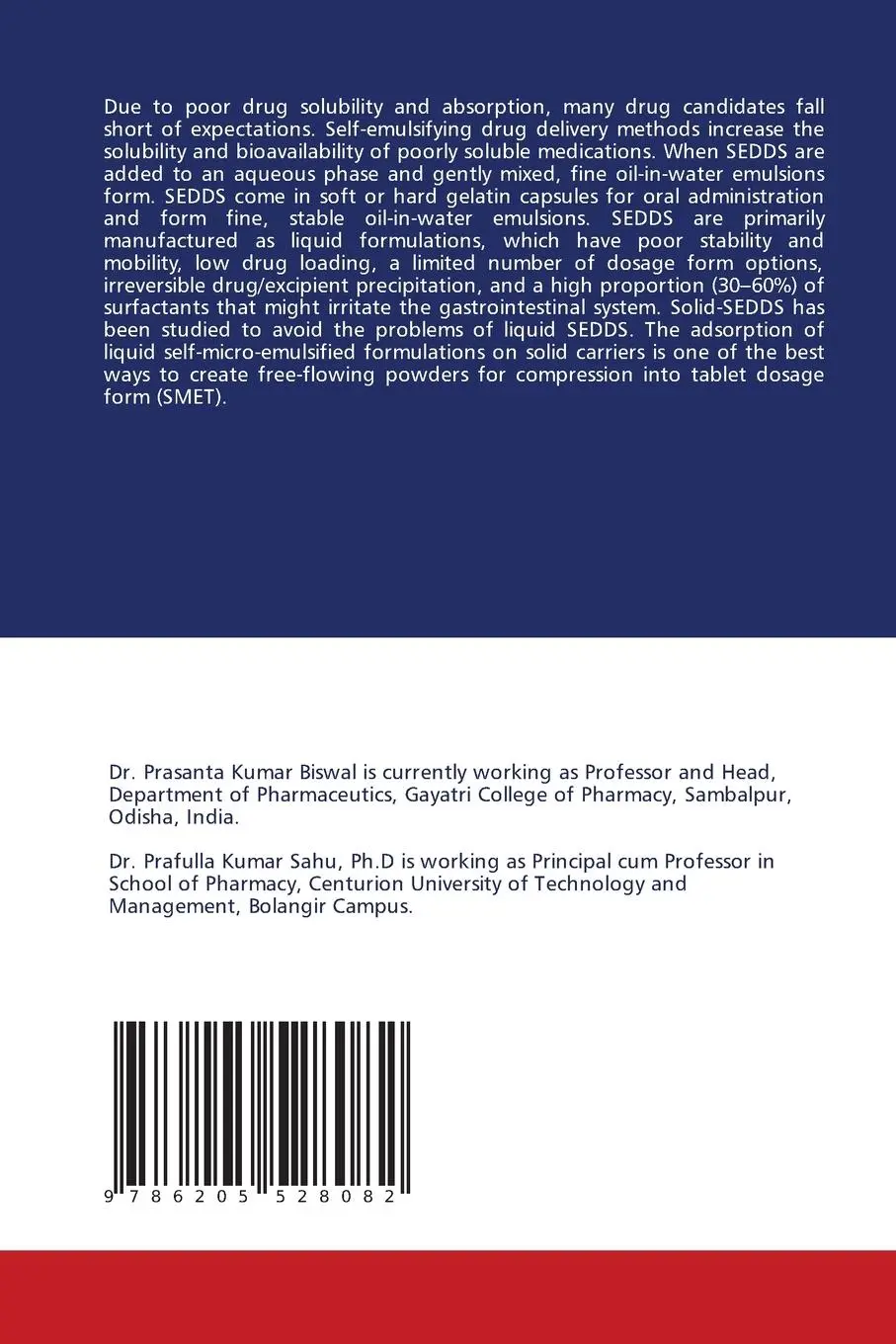 Rückseite: 9786205528082 | ATORVASTATIN SELF-EMULSIFIED TABLETS FORMULATION AND EVALUATION | Buch