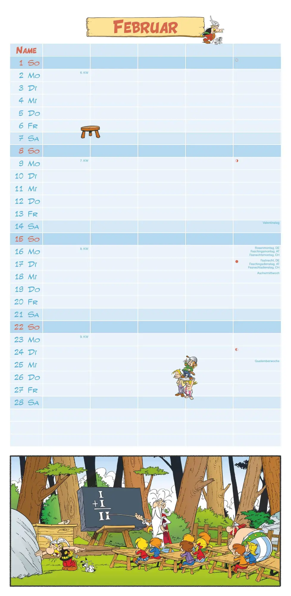 Bild: 4069095008182 | Asterix 2026 Familienplaner - Familien-Timer - Termin-Planer - Kids...