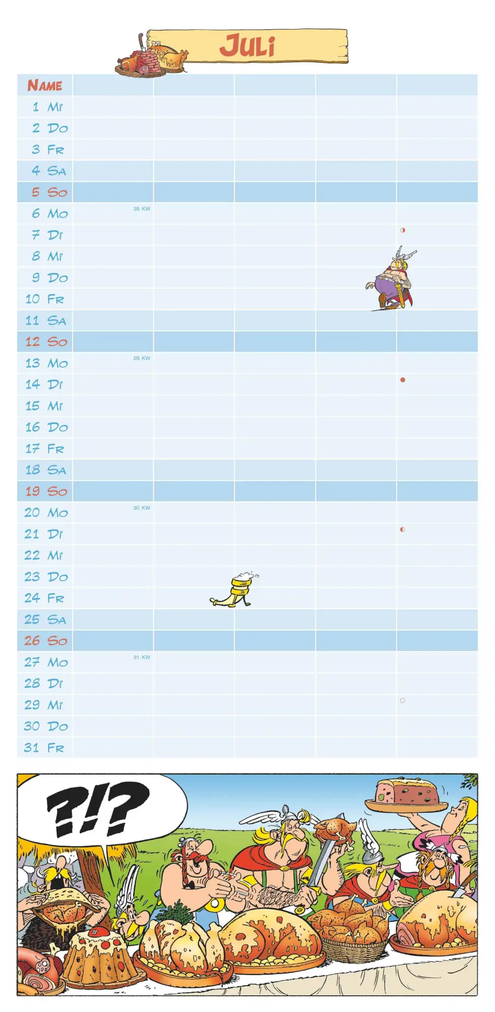 Bild: 4069095008182 | Asterix 2026 Familienplaner - Familien-Timer - Termin-Planer - Kids...