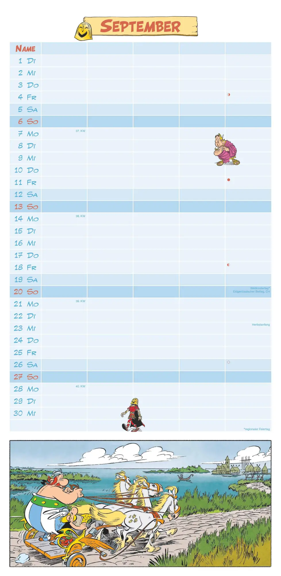 Bild: 4069095008182 | Asterix 2026 Familienplaner - Familien-Timer - Termin-Planer - Kids...
