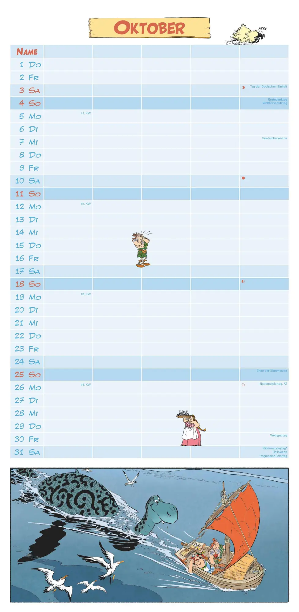 Bild: 4069095008182 | Asterix 2026 Familienplaner - Familien-Timer - Termin-Planer - Kids...