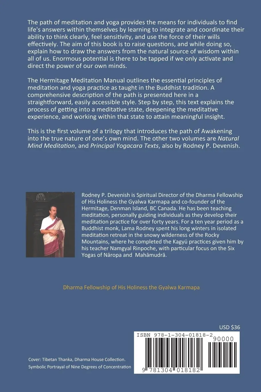 Rückseite: 9781304018182 | The Hermitage Meditation Manual | Rodney Devenish | Taschenbuch | 2013