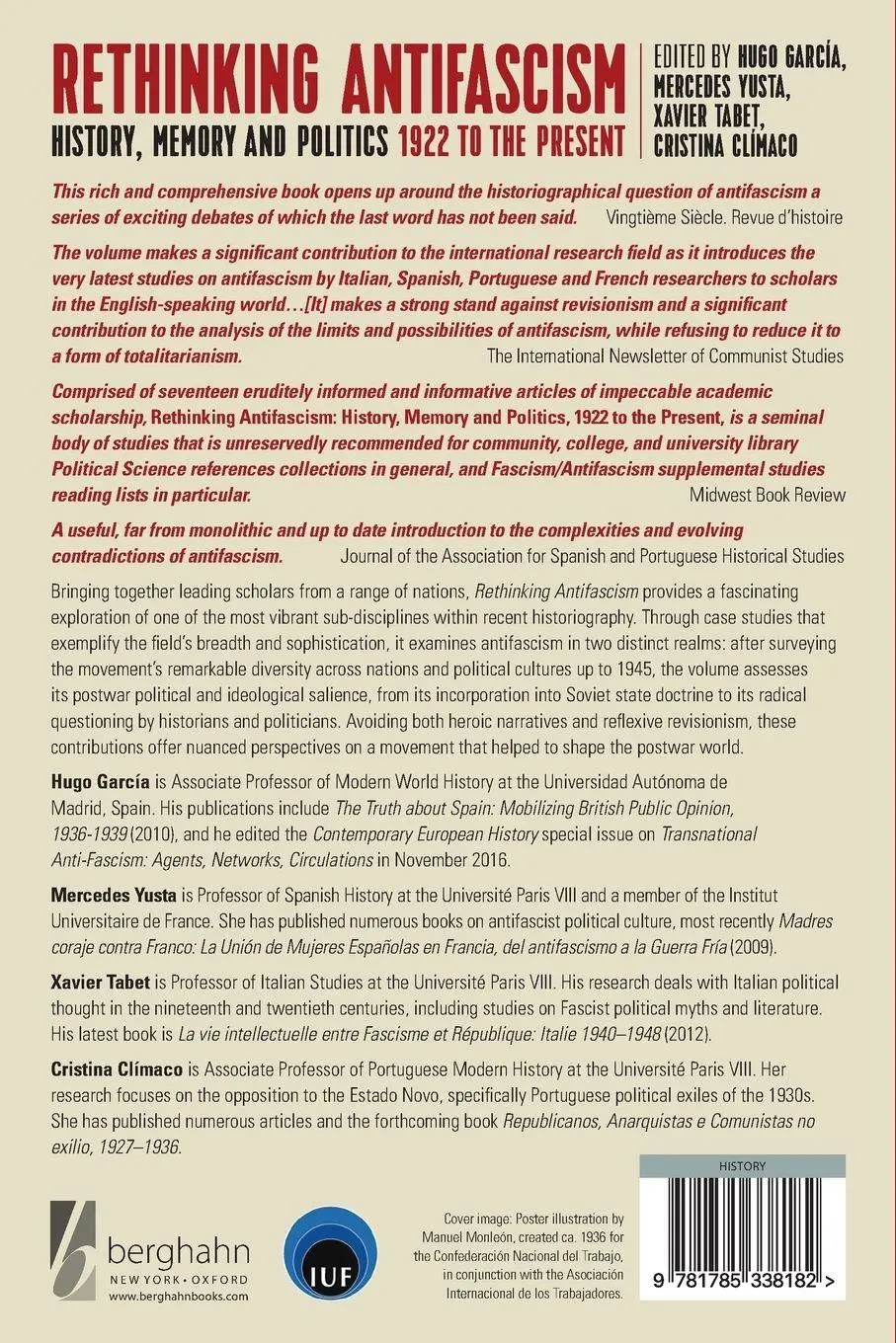 Rückseite: 9781785338182 | Rethinking Antifascism | Hugo García (u. a.) | Taschenbuch | Englisch