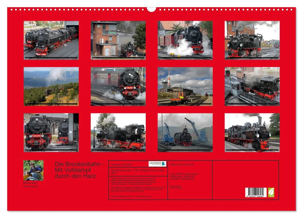 Bild: 9783516158182 | Die Brockenbahn - Mit Volldampf durch den Harz (Wandkalender 2026...