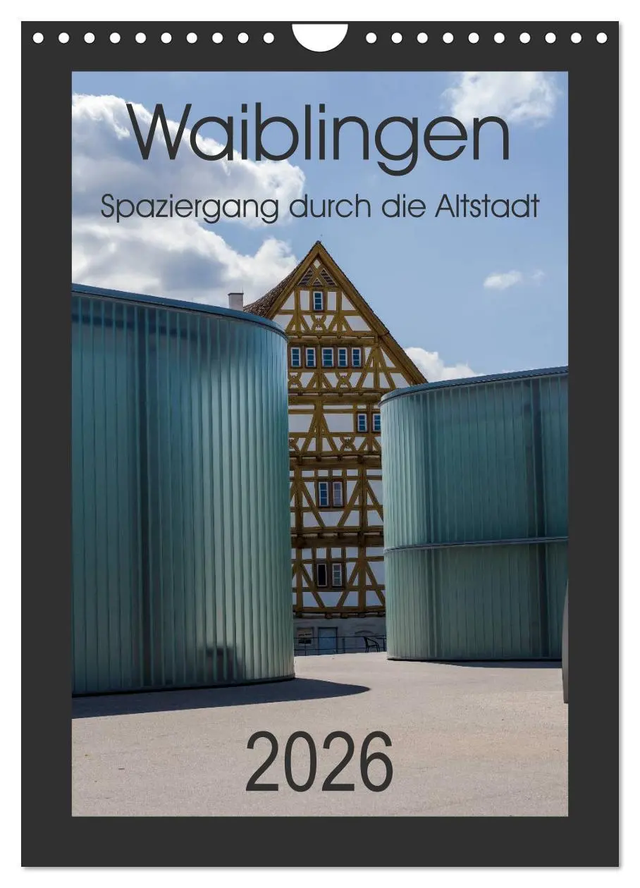 Cover: 9783516468182 | Waiblingen - Spaziergang durch die Altstadt (Wandkalender 2026 DIN...