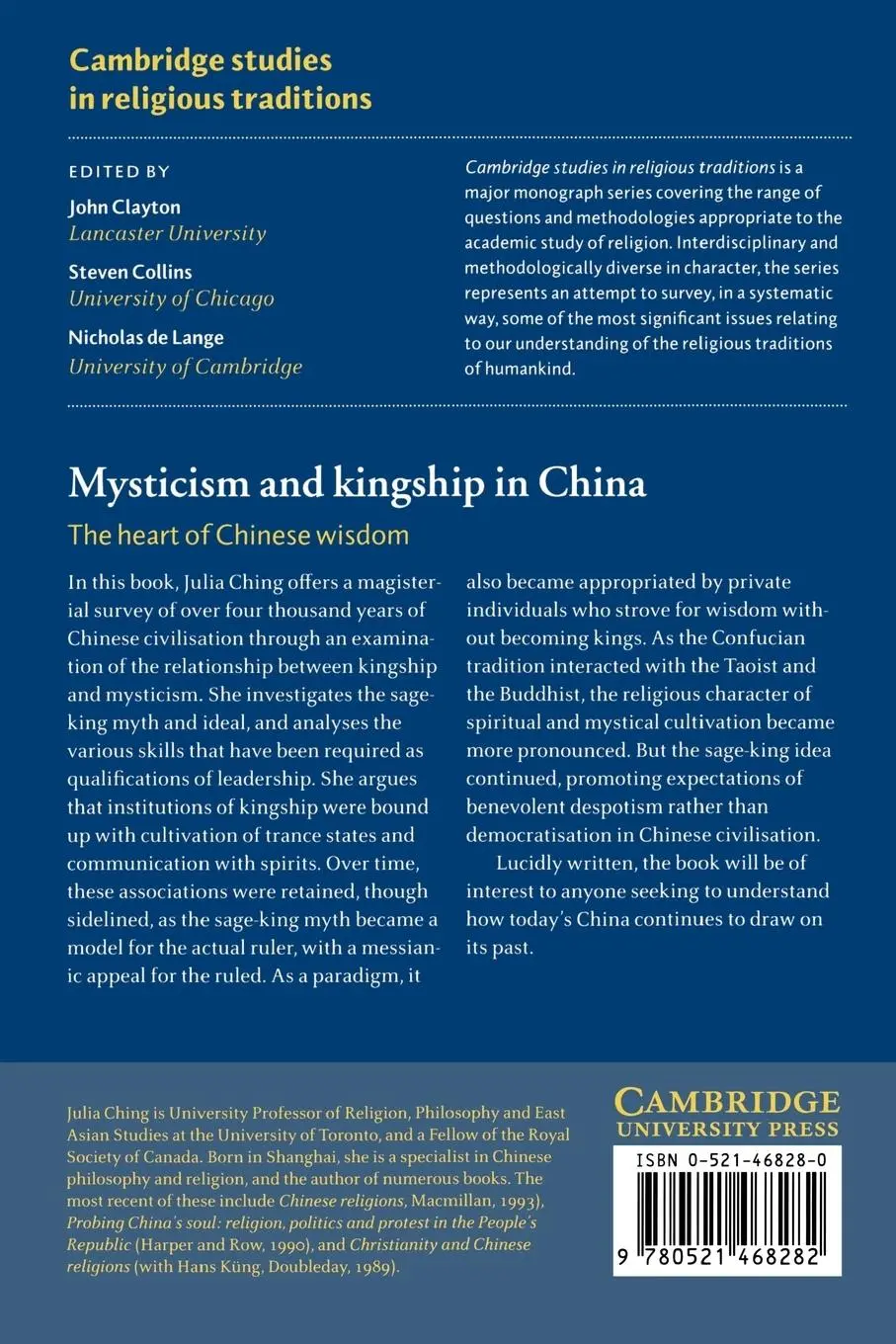 Rückseite: 9780521468282 | Mysticism and Kingship in China | The Heart of Chinese Wisdom | Ching