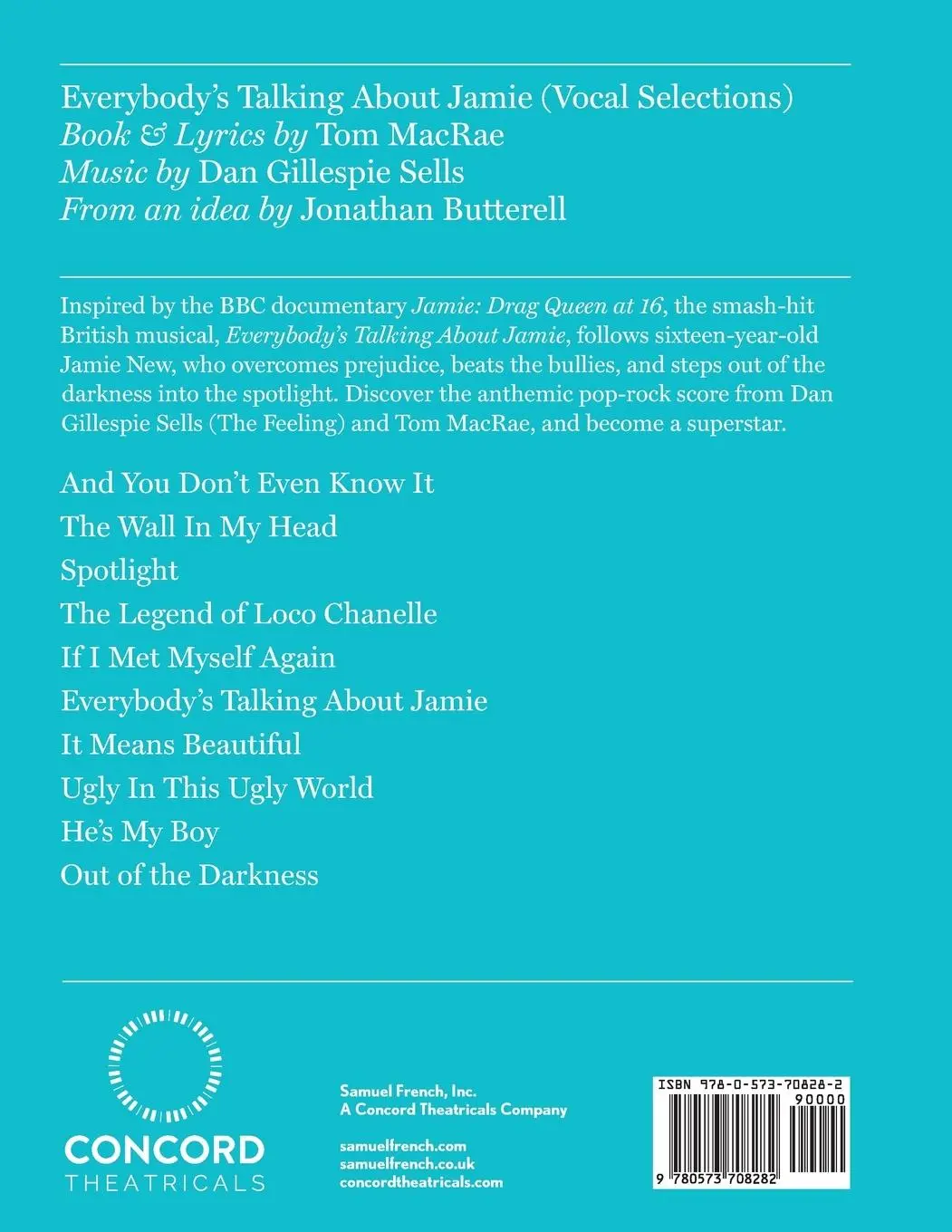 Rückseite: 9780573708282 | Everybody's Talking About Jamie (Vocal Selections) | Taschenbuch