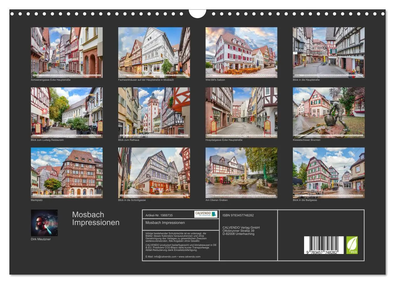 Bild: 9783457748282 | Mosbach Impressionen (Wandkalender 2026 DIN A3 quer), CALVENDO...