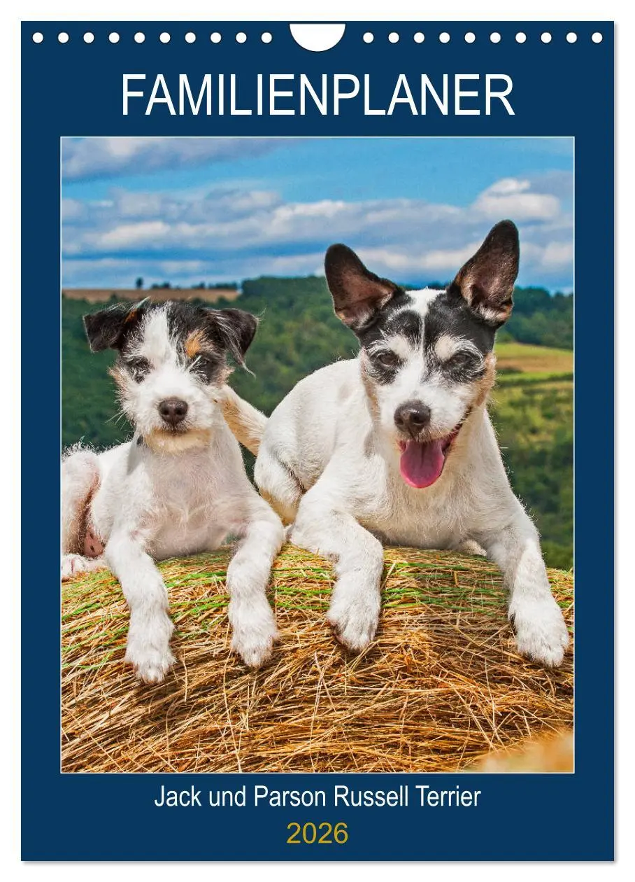 Cover: 9783516388282 | Familienplaner Jack und Parson Russell Terrier (Wandkalender 2026...