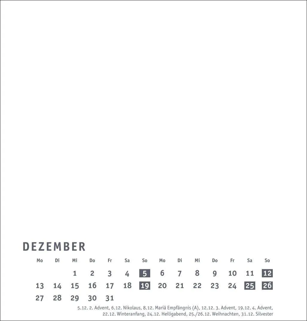 Bild: 9783756418282 | Premium-Bastelkalender weiß mittel 2027 | Kalender | Spiralbindung