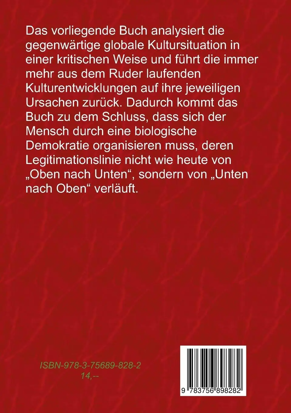 Rückseite: 9783756898282 | 2035 - Der Mensch schafft die Menschlichkeit ab | Wolfgang Hauke