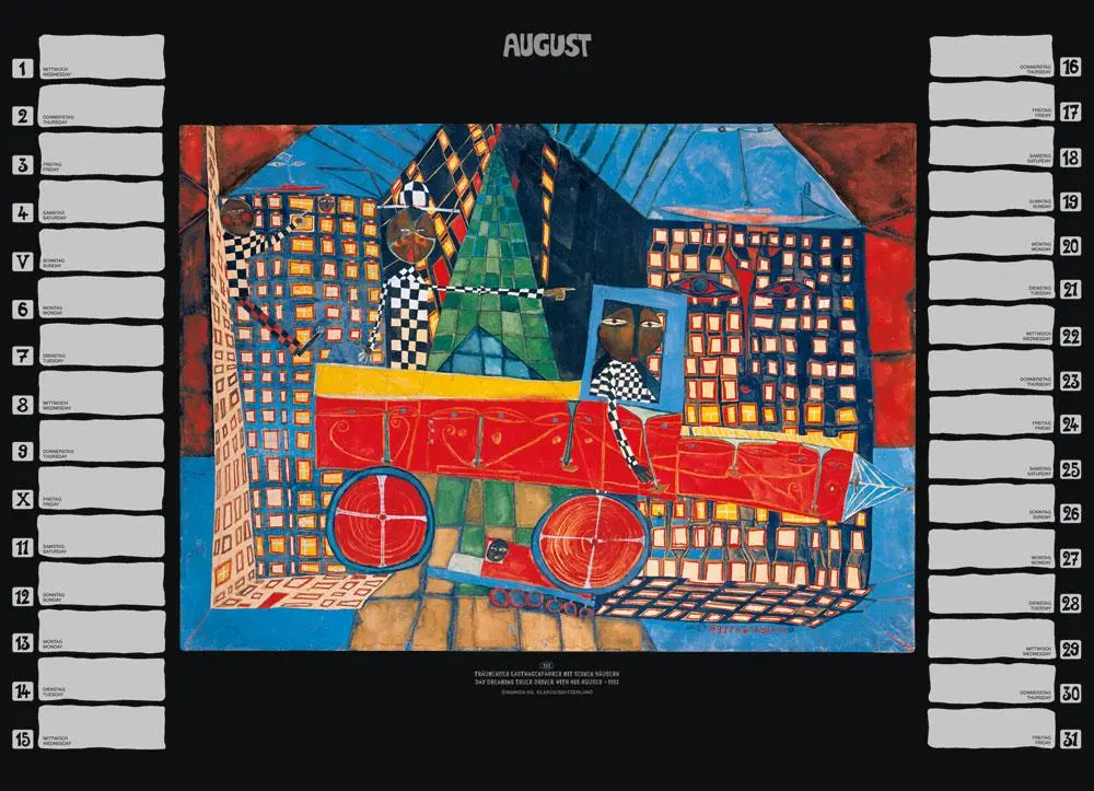 Bild: 9783941548282 | Hundertwasser Premium Geburtstagskalender | Hundertwasser | Kalender