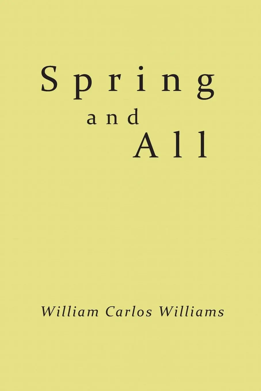 Cover: 9781614278382 | Spring and All | William Carlos Williams | Taschenbuch | Englisch